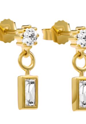 Alternative view of Orphelia 'Madelyn' Dames 925 Sterling Zilveren Oorbellen - Goud ZO-7583/G