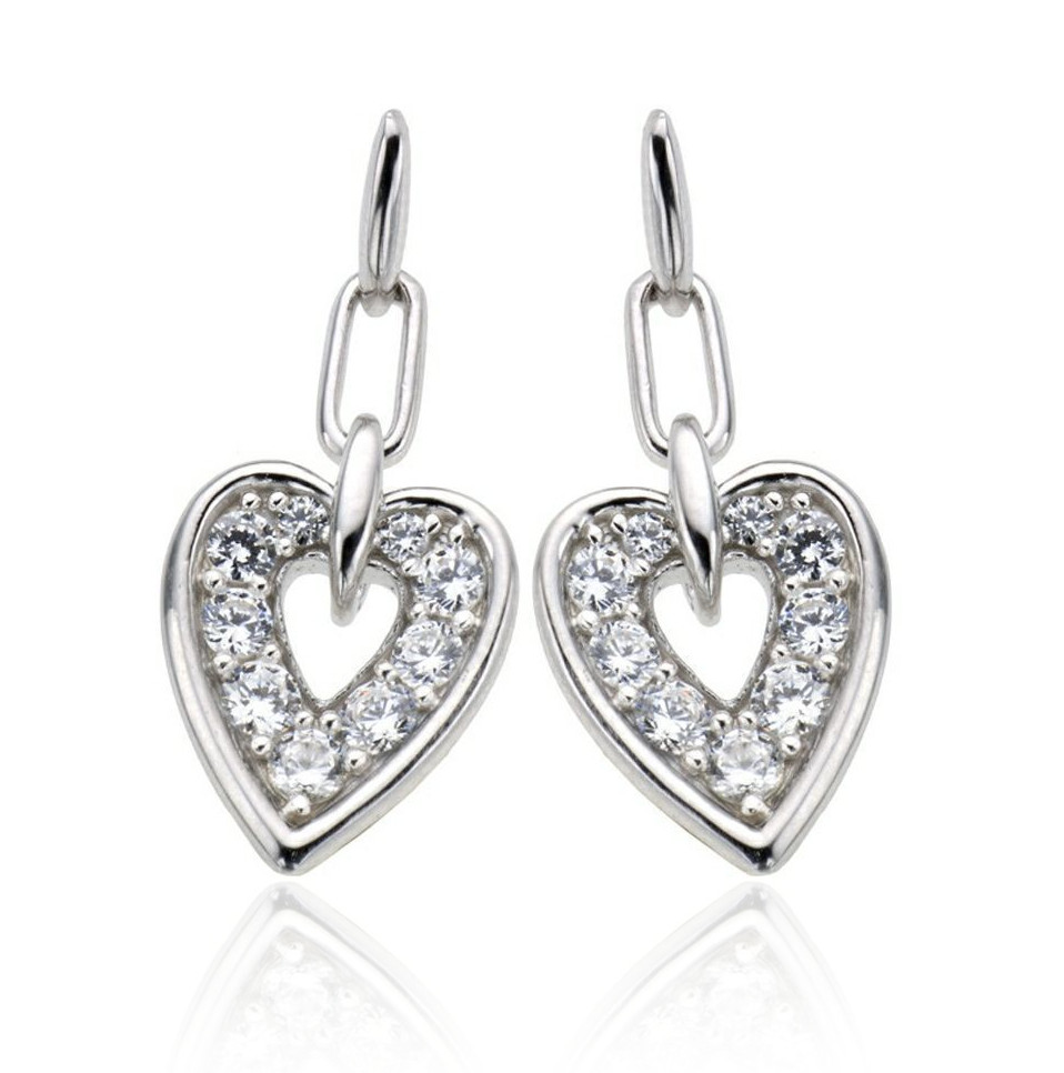 Orphelia Dames 925 Sterling Zilveren Dangle Oorbellen - Zilver ZO-5959
