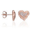 Orphelia 'Hazel' Dames 925 Sterling Zilveren Stud Oorbellen - Roze ZO-7082/1