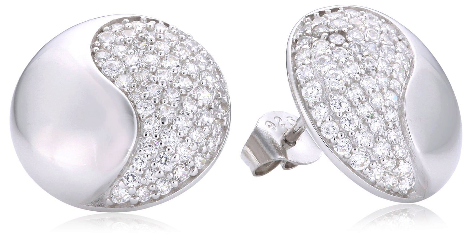 Orphelia Dames 925 Sterling Zilveren Stud Oorbellen - Zilver ZO-5968