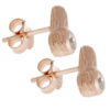 Orphelia Dames 925 Sterling Zilveren Stud Oorbellen - Roze ZO-6025/1