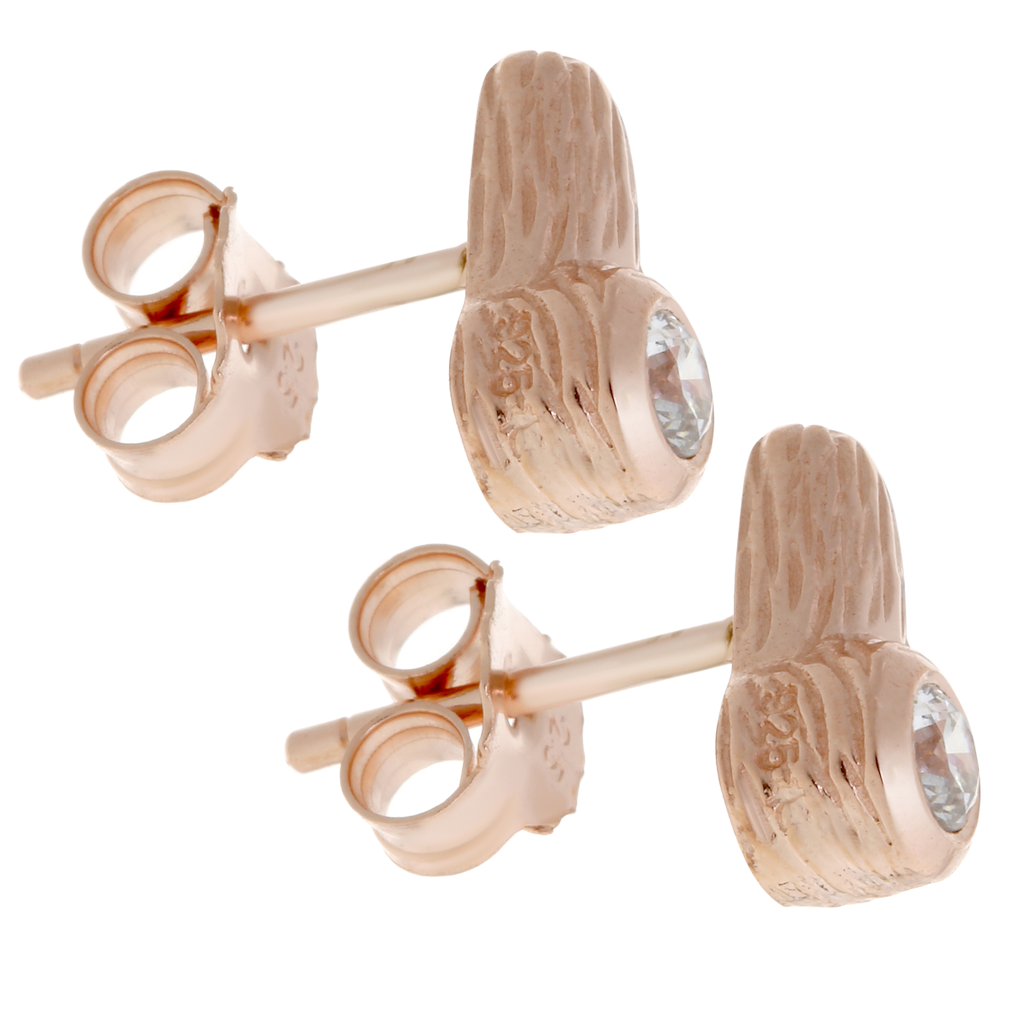 Orphelia Dames 925 Sterling Zilveren Stud Oorbellen - Roze ZO-6025/1