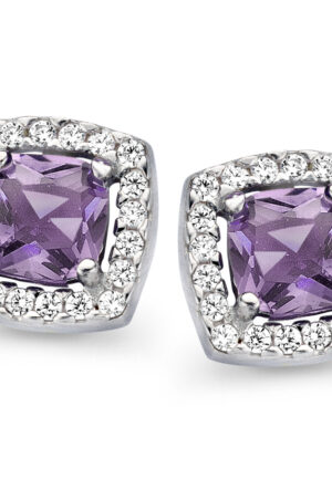 Orphelia 'Faustine' Dames 925 Sterling Zilveren Stud Oorbellen - Zilver ZO-7199/LA