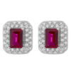 Orphelia 'Jackie' Dames 925 Sterling Zilveren Stud Oorbellen - Zilver ZO-7237/RU