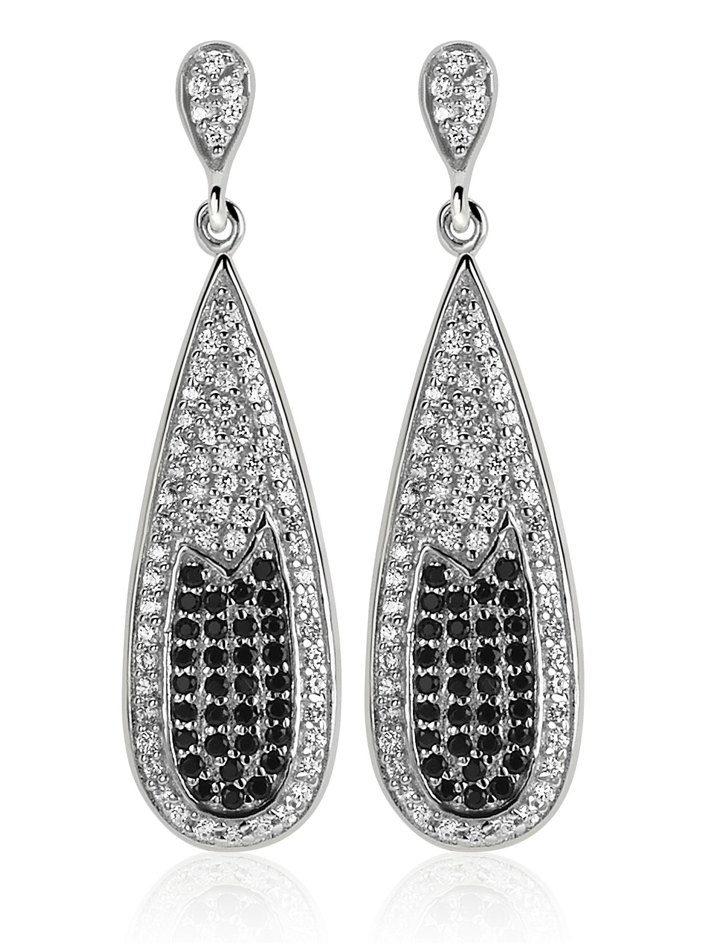 Orphelia Vrouwen 925 Sterling Zilveren Hangende Oorbellen - Zilver ZO-5176