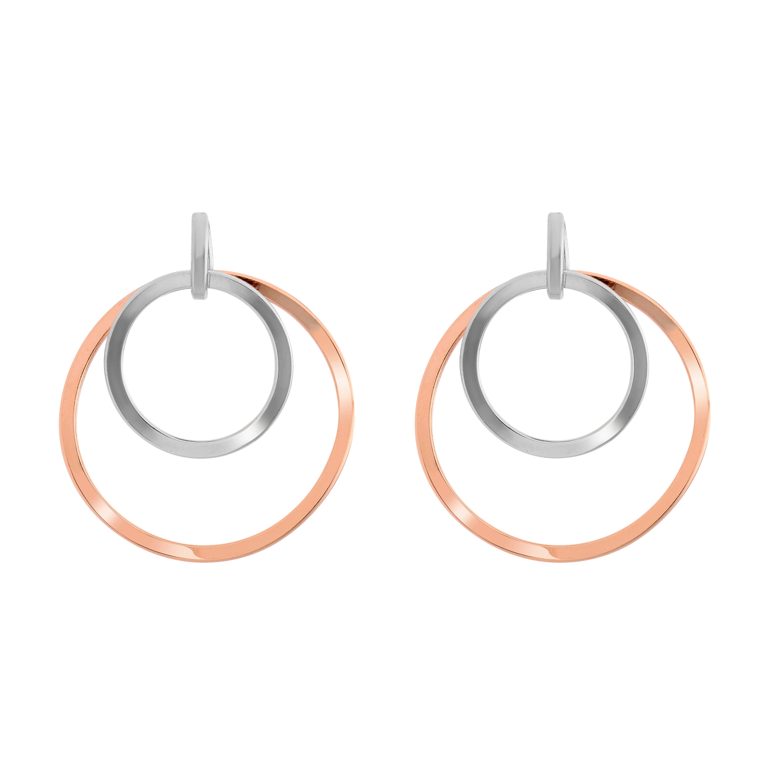 Orphelia 'Margot' Dames 925 Sterling Zilveren Oorbellen - Zilver/Roze ZO-7387
