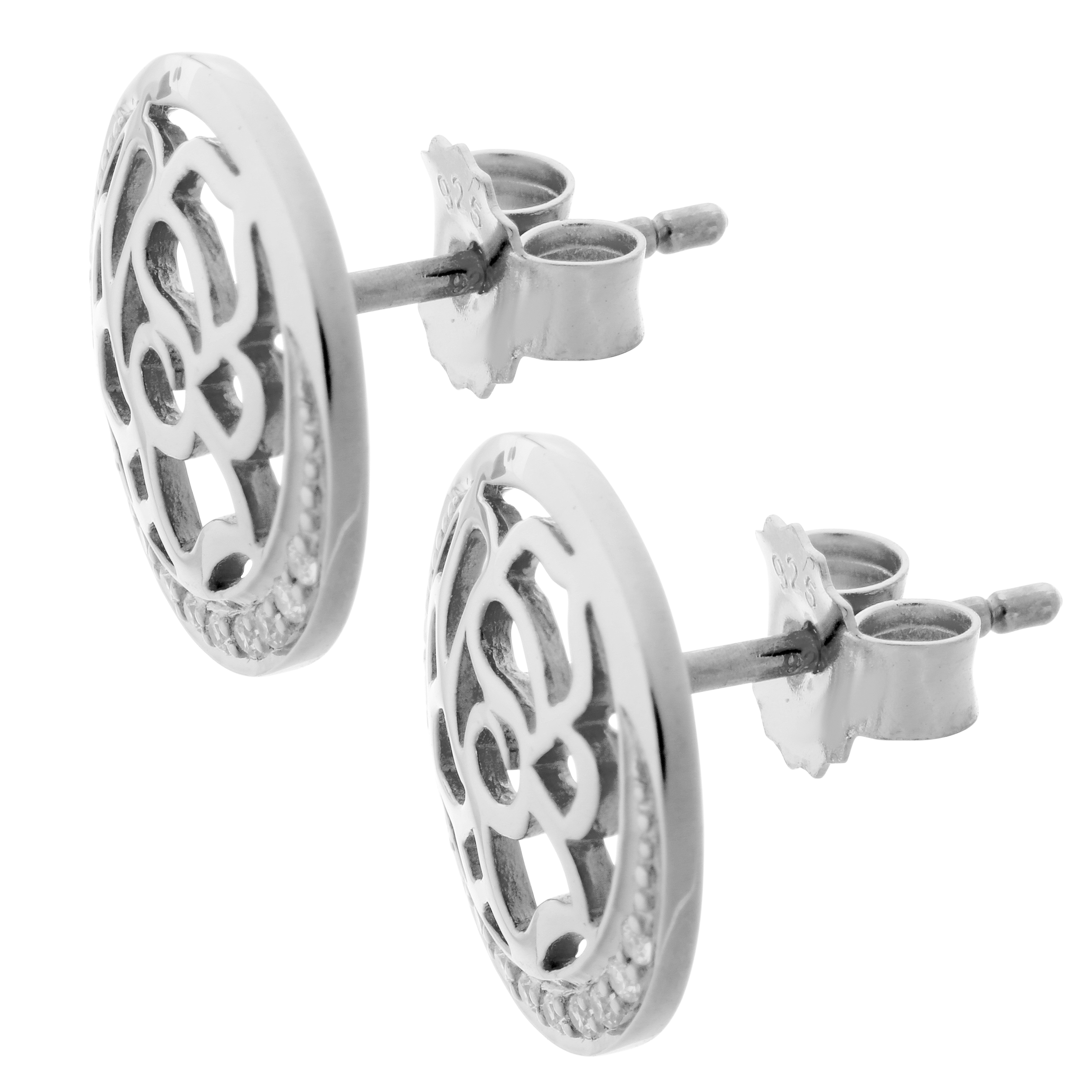 Orphelia 'Blair' Dames 925 Sterling Zilver Parel Oorbellen - Zilver ZO-7089 - Afbeelding 2