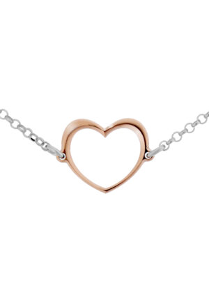 Orphelia 'Mada' Dames 925 Sterling Zilveren Armband - Zilver/Roze ZA-7389