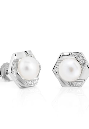 Orphelia 'Aliva' Dames 925 Sterling Zilveren Stud Oorbellen - Zilver ZO-7469