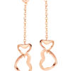 Orphelia 'Zelma' Dames 925 Sterling Zilveren Oorbellen - Roze ZO-7179/RG