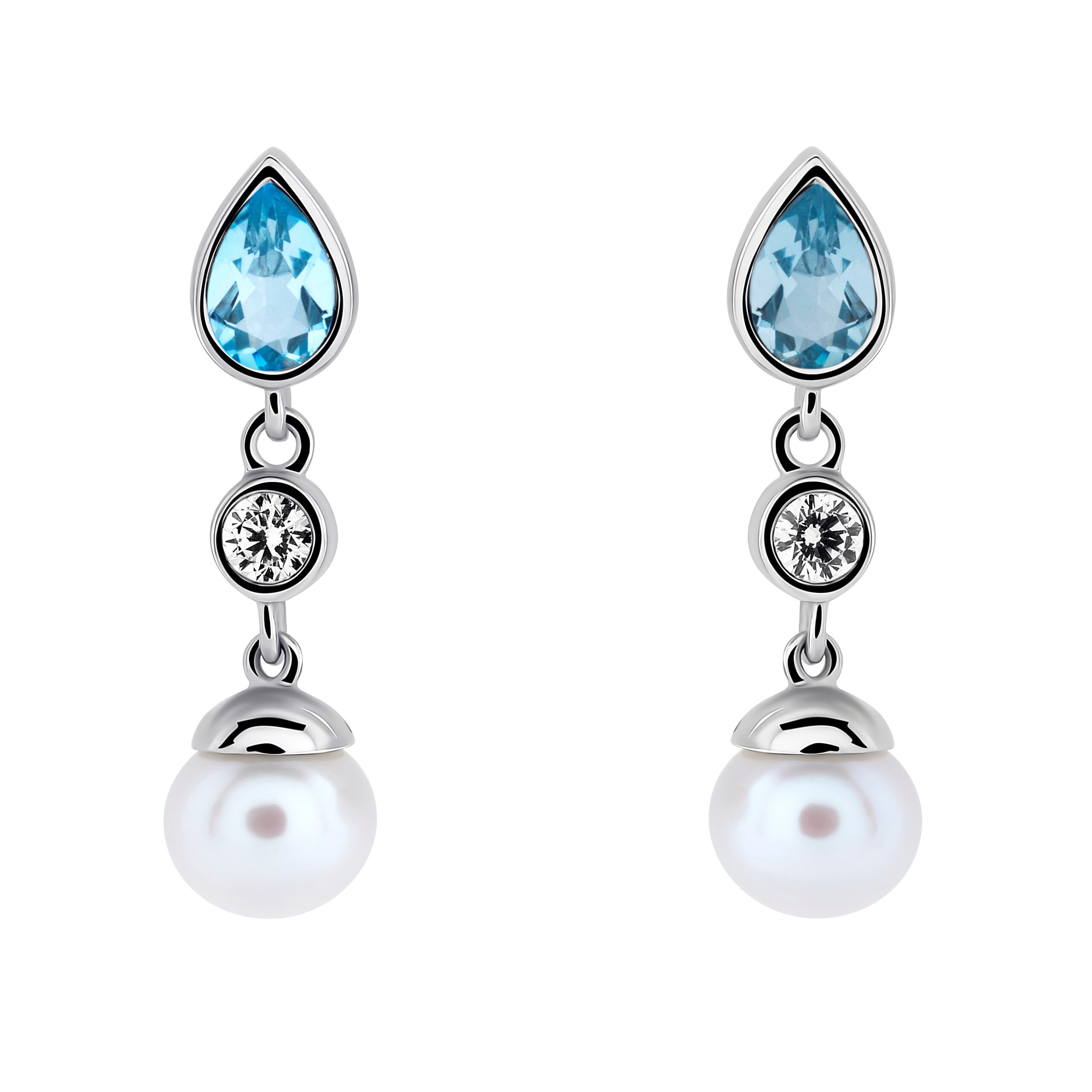 Orphelia 'Lylou' Dames 925 Sterling Zilveren Oorringen - Zilver ZO-7498