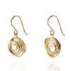 Orphelia 'Apolline' Dames 925 Sterling Zilveren Dangle Oorbellen - Goud ZO-7500/G