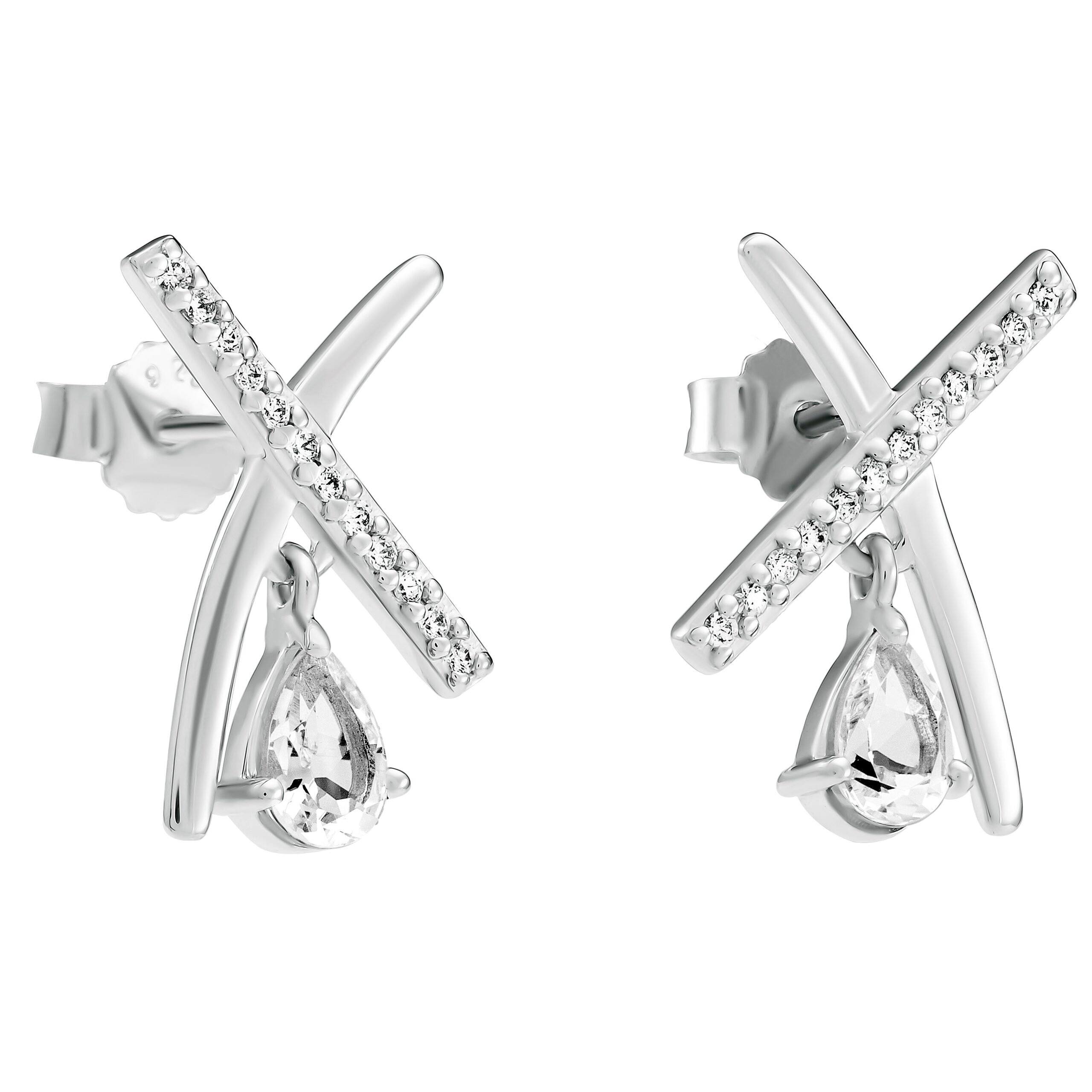 Orphelia 'Charlotte' Dames 925 Sterling Zilveren Oorbellen - Zilver ZO-7580/W - Afbeelding 2