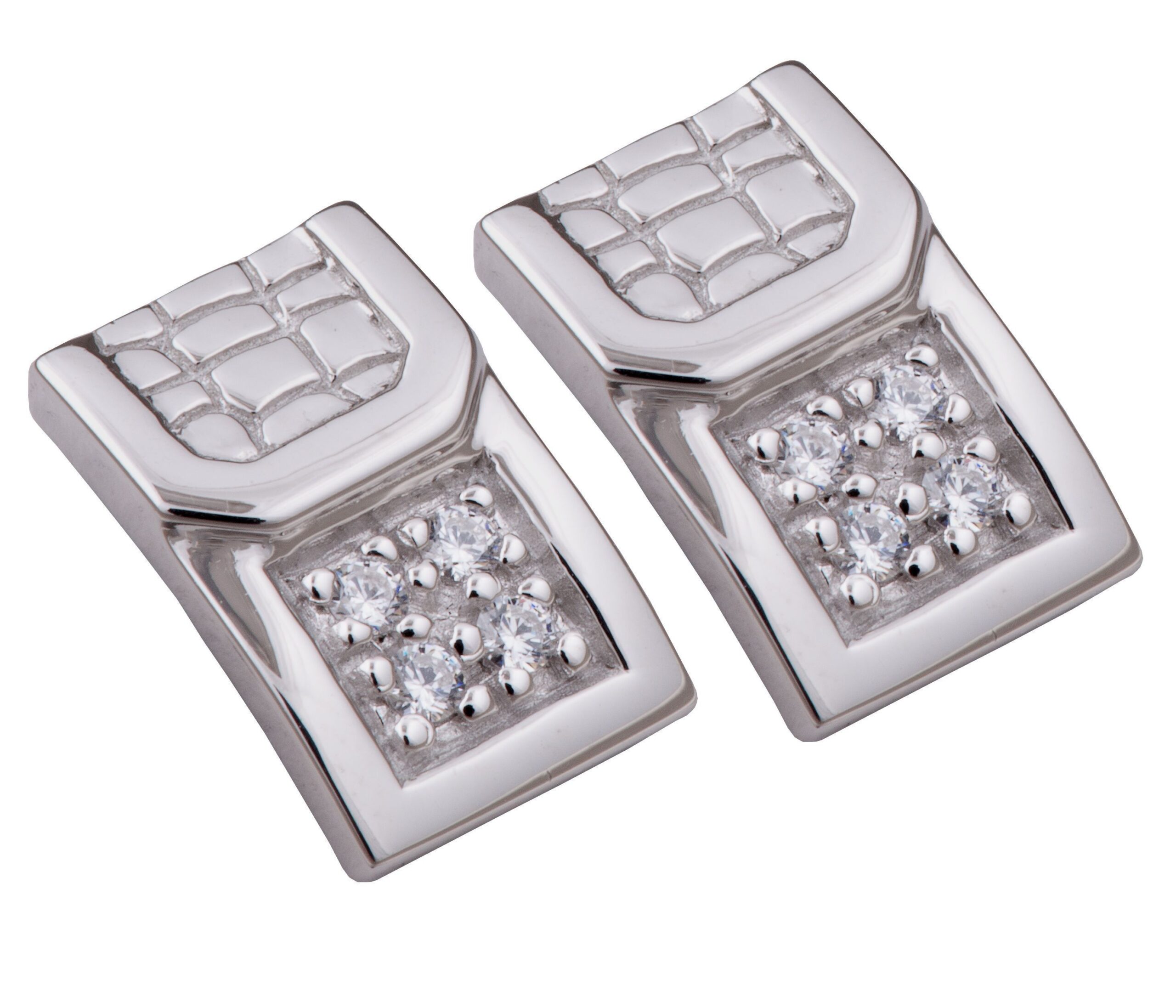 Orphelia Dames 925 Sterling Zilveren Stud Oorbellen - Zilver ZO-5902