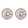 Orphelia Dames 925 Sterling Zilveren Oorknopjes - Roze ZO-6079/1