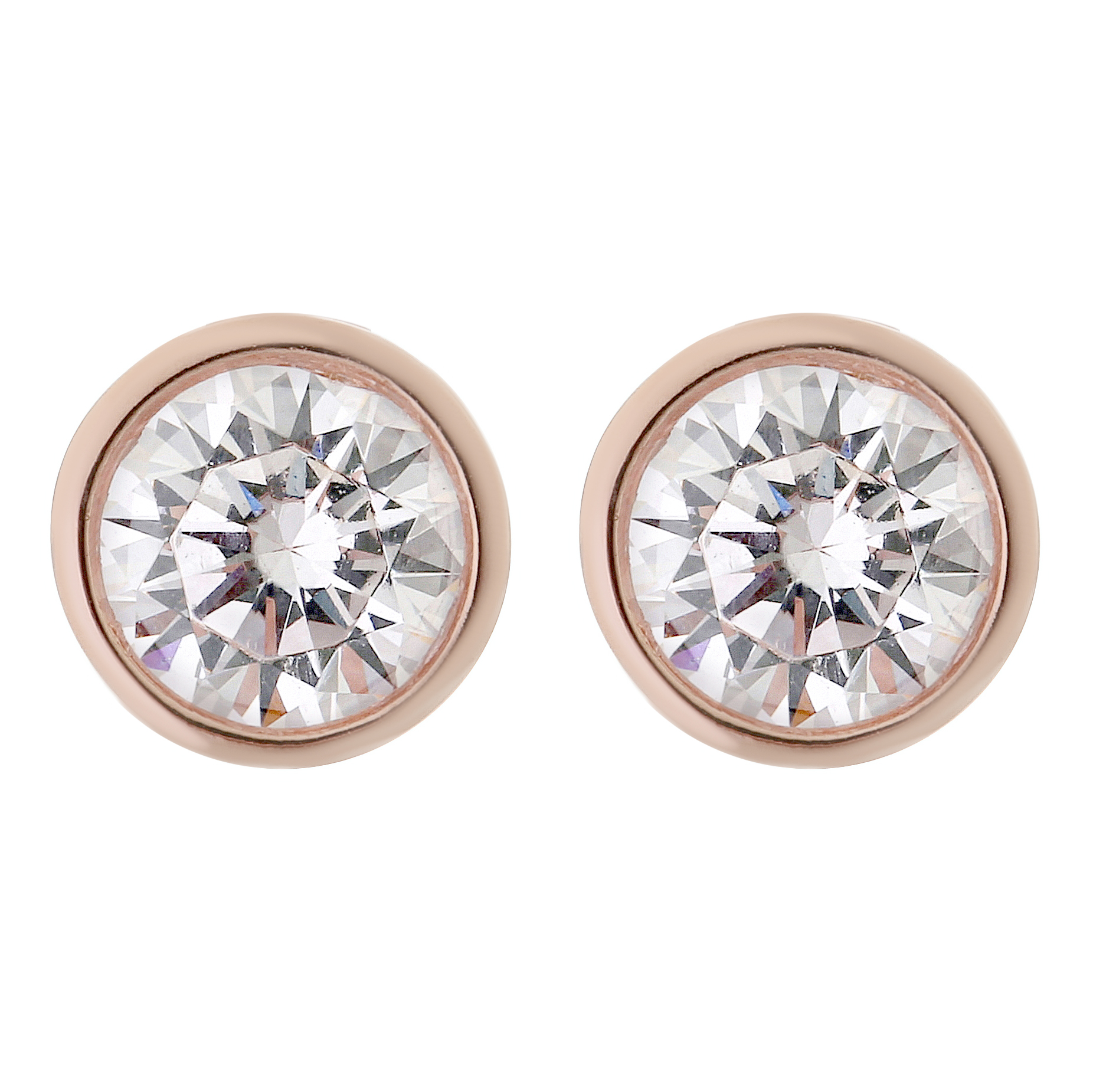 Orphelia Dames 925 Sterling Zilveren Oorknopjes - Roze ZO-6079/1
