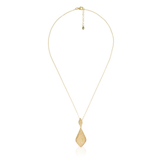 Orphelia Dames 925 Sterling Zilveren Ketting met Hanger - Goud ZH-4517-GOUD - Afbeelding 2