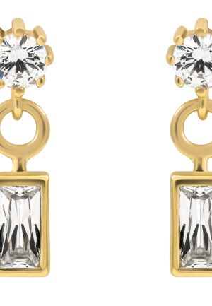 Orphelia 'Madelyn' Dames 925 Sterling Zilveren Oorbellen - Goud ZO-7583/G