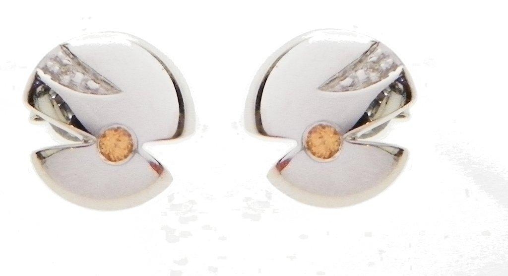 Orphelia Dames 925 Sterling Zilveren Stud Oorbellen - Zilver ZO-5661