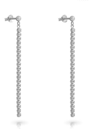 Orphelia 'Glitter' Dames 925 Sterling Zilveren Dangle Oorbellen - Zilver ZO-7548