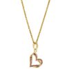 Orphelia 'Cecilia' Dames 925 Sterling Zilveren Hangertje met Ketting - Goud ZH-7584/R - Afbeelding 2