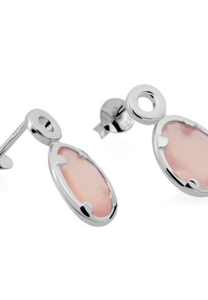 Alternative view of Orphelia 'Rivera' Dames 925 Sterling Zilver Dangle Oorbellen - Zilver ZO-7480/PC