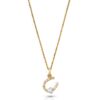 Orphelia 'Aurora' Dames 925 Sterling Zilveren Ketting met Hanger - Zilver/Goud ZH-7525/G