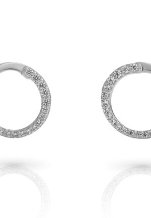 Alternative view of Orphelia 'Glamour' Dames 925 Sterling Zilveren Oorbellen met Hangertje - Zilver ZO-7549