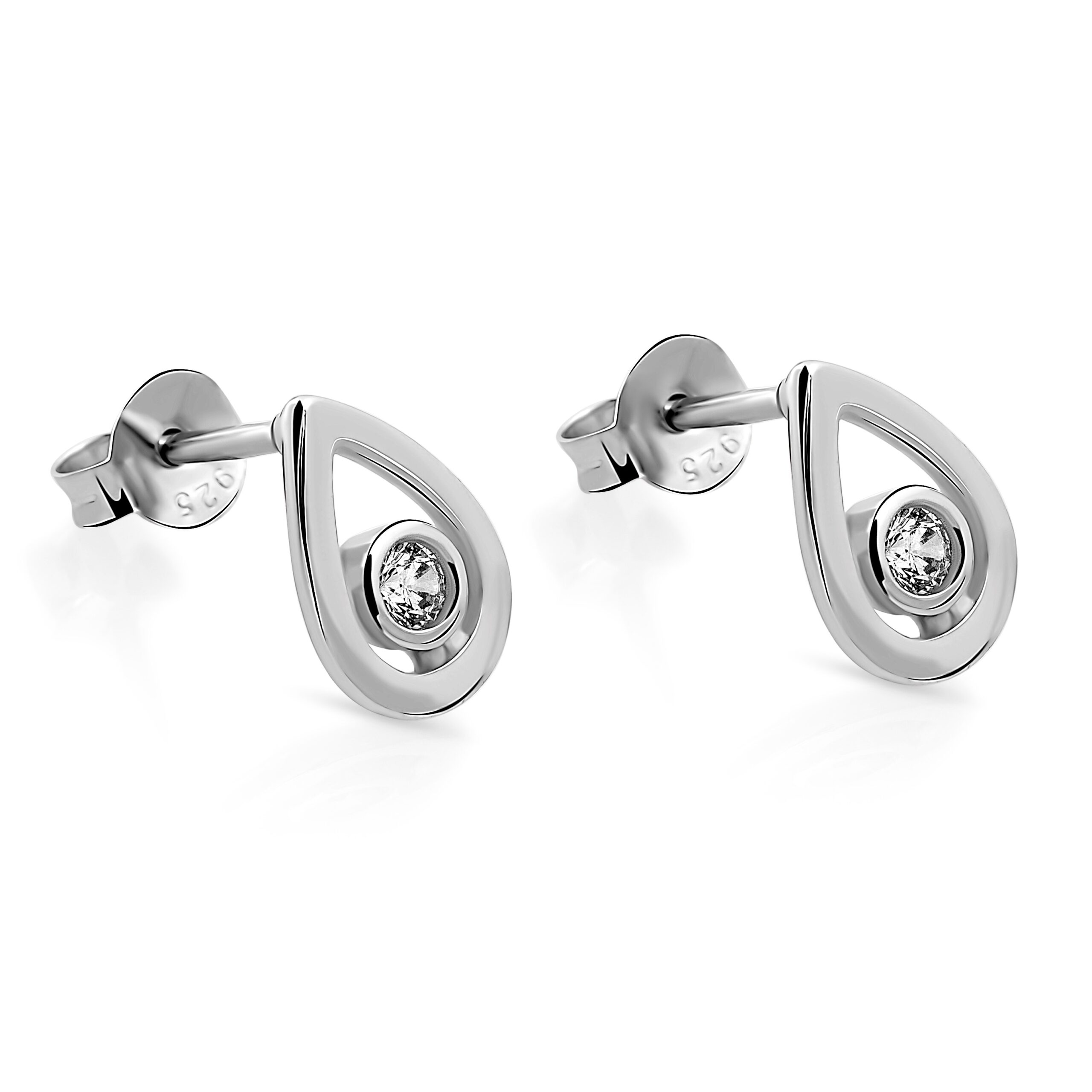 Orphelia 'Ellie' Dames 925 Sterling Zilveren Oorbellen - Zilver ZO-7485