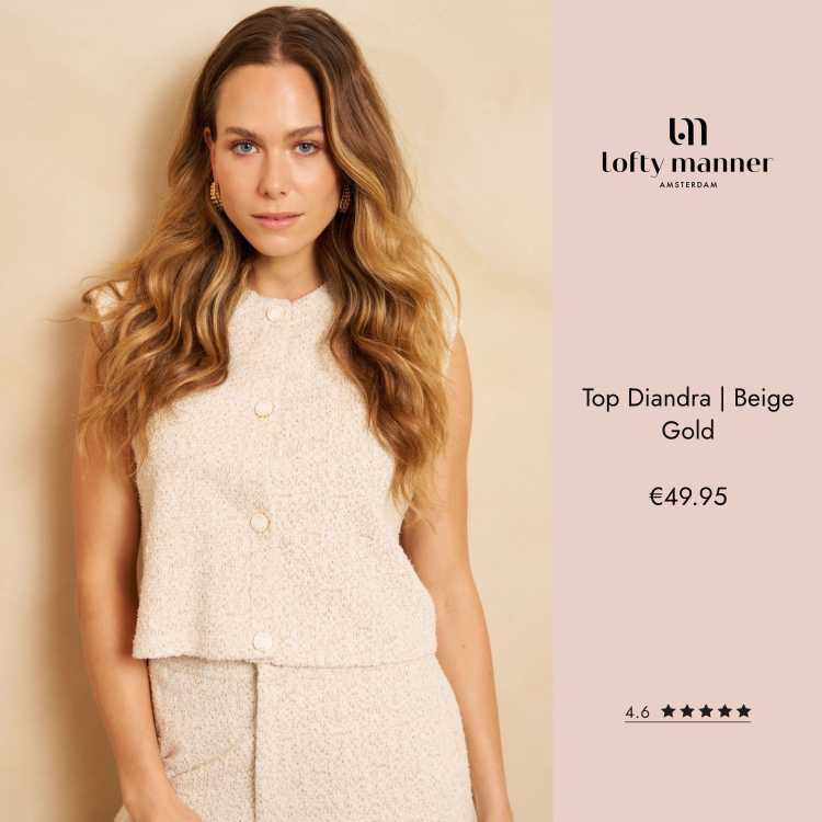 Top Diandra | Beige Gold