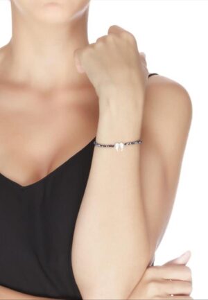 Alternative view of Luxenter armband, puur 925 sterling zilver en gerhodineerd met glanzende zirkonia's