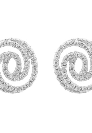 Orphelia 'Roshina' Dames 925 Sterling Zilveren Stud Oorbellen - Zilver ZO-7274