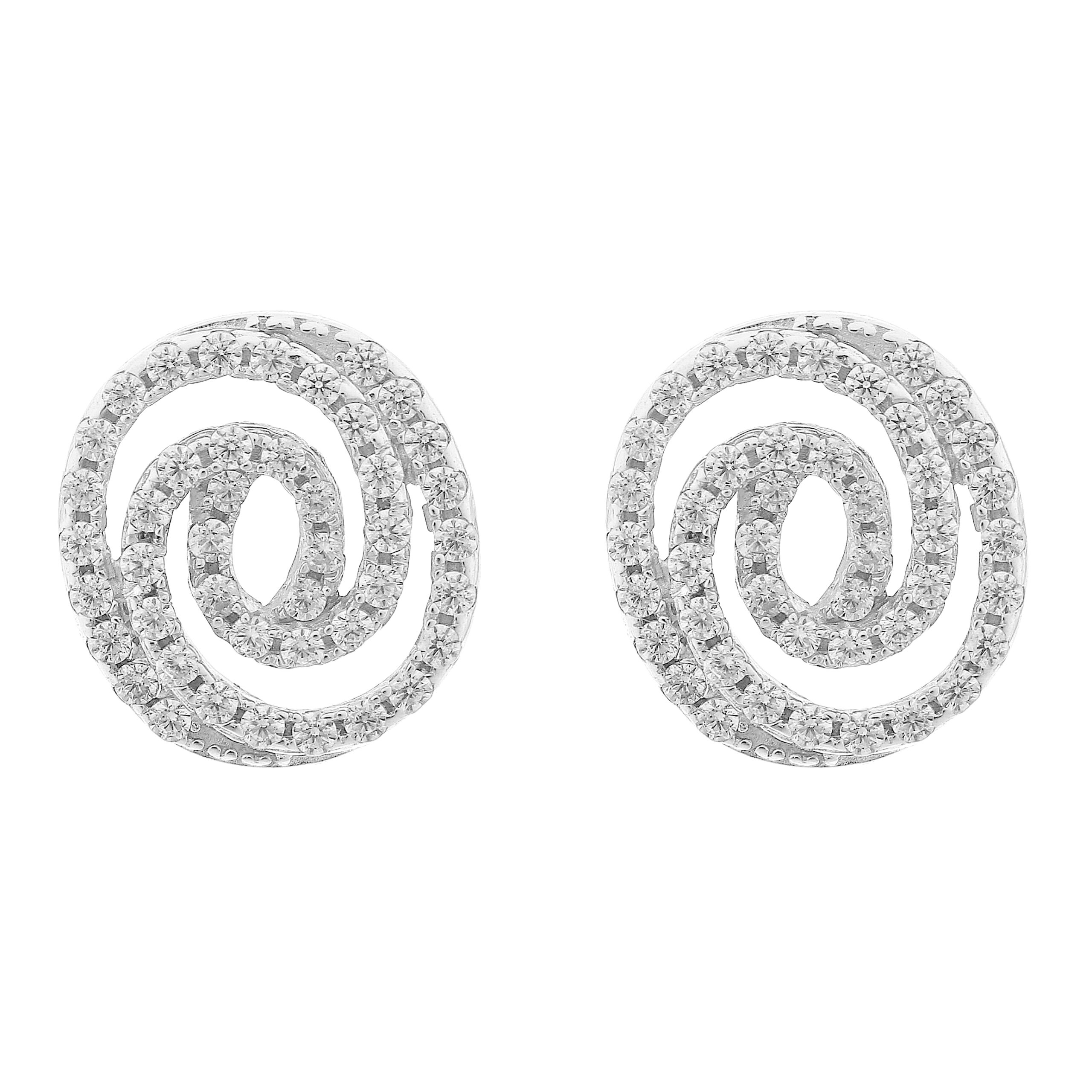 Orphelia 'Roshina' Dames 925 Sterling Zilveren Stud Oorbellen - Zilver ZO-7274