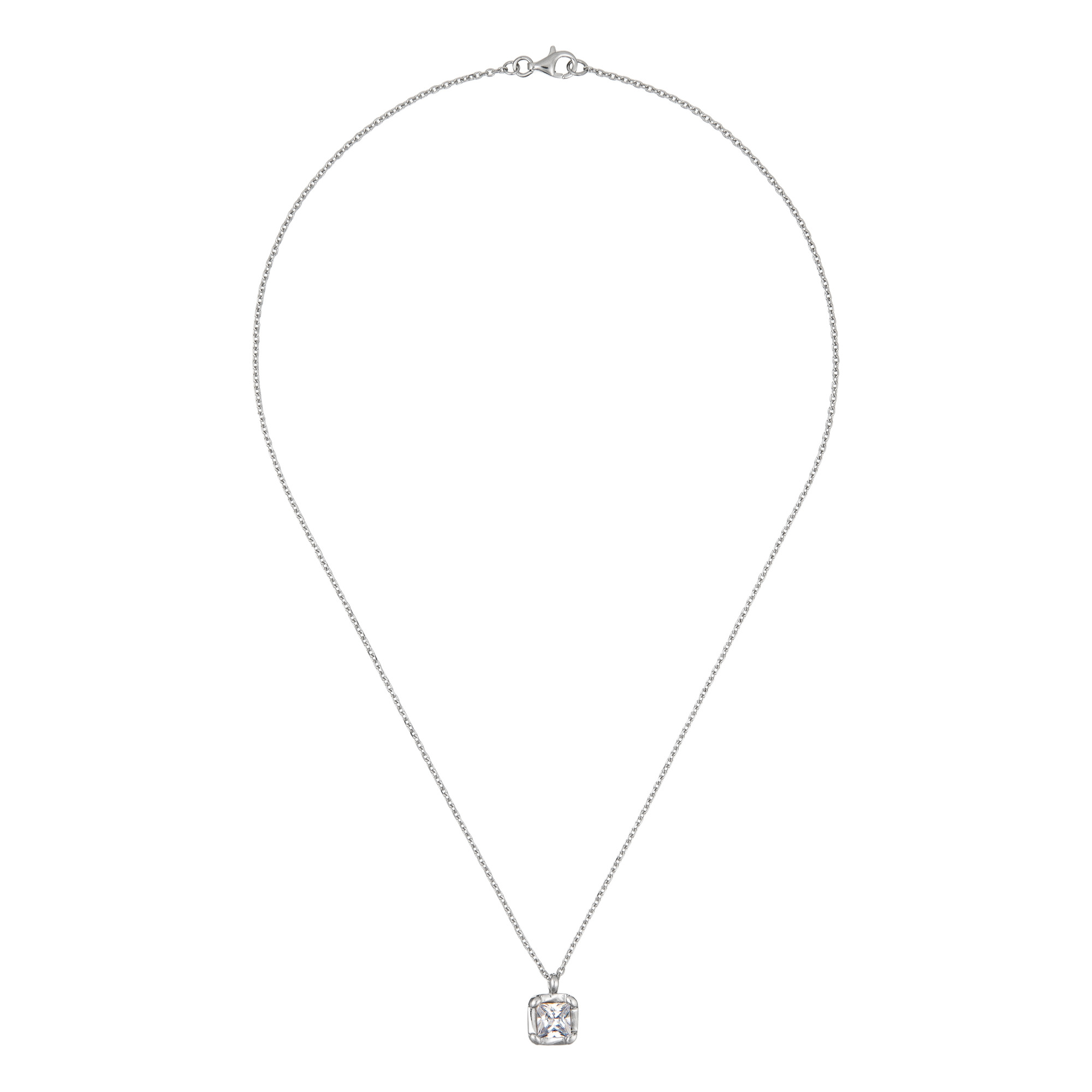Orphelia Dames 925 Sterling Zilveren Ketting met Hanger - Zilver ZK-2766 - Afbeelding 2