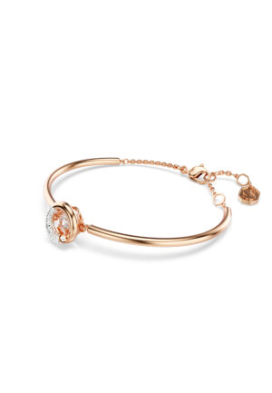 Alternative view of Swarovski 'Dextera' Dames Gouden Geplateerde Metalen Armband - Roze 5692259