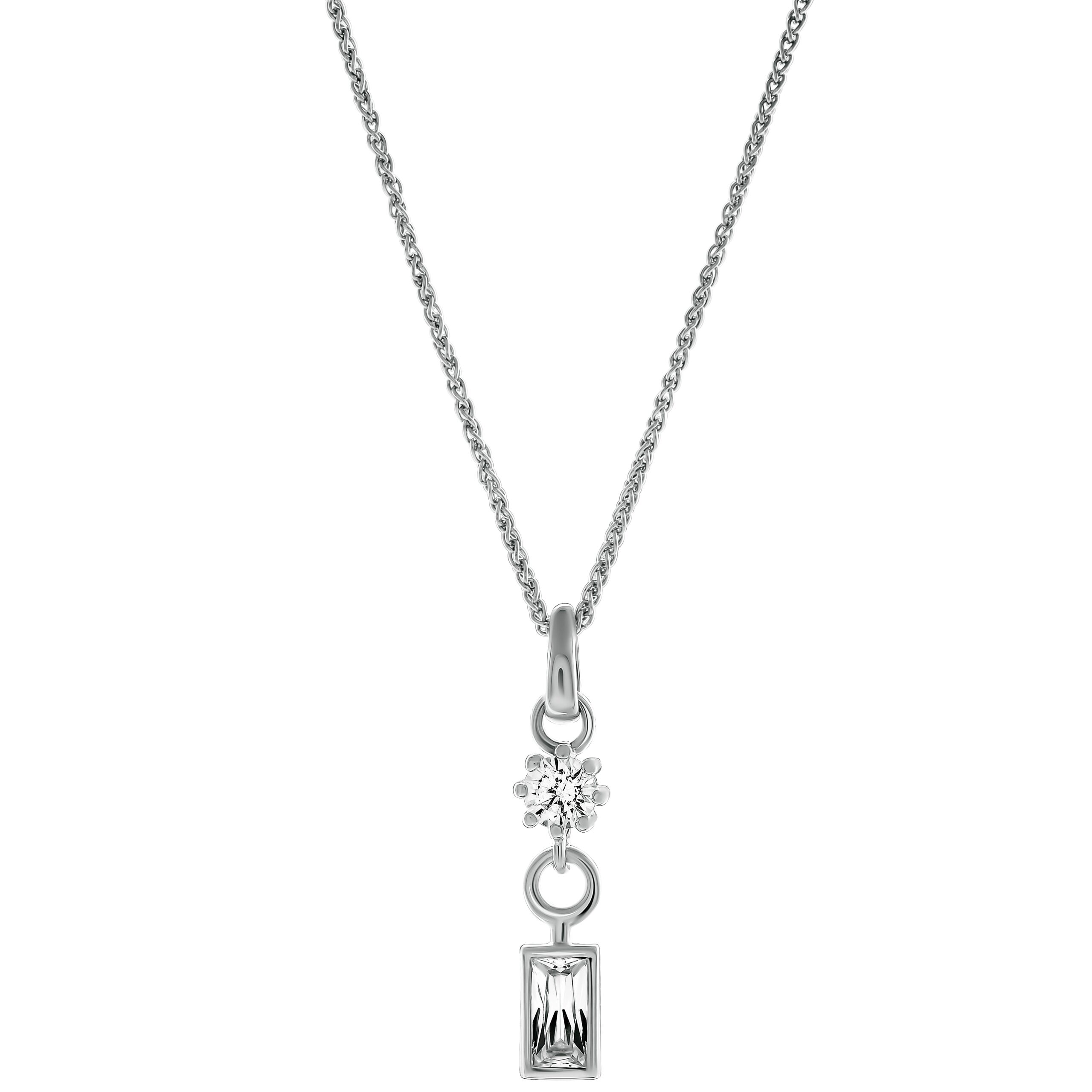 Orphelia 'Madelyn' Dames 925 Sterling Zilveren Hanger met Ketting - Zilver ZH-7583