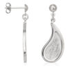 Orphelia Vrouwen 925 Zilveren Dangle Oorbellen - Zilver ZO-5060