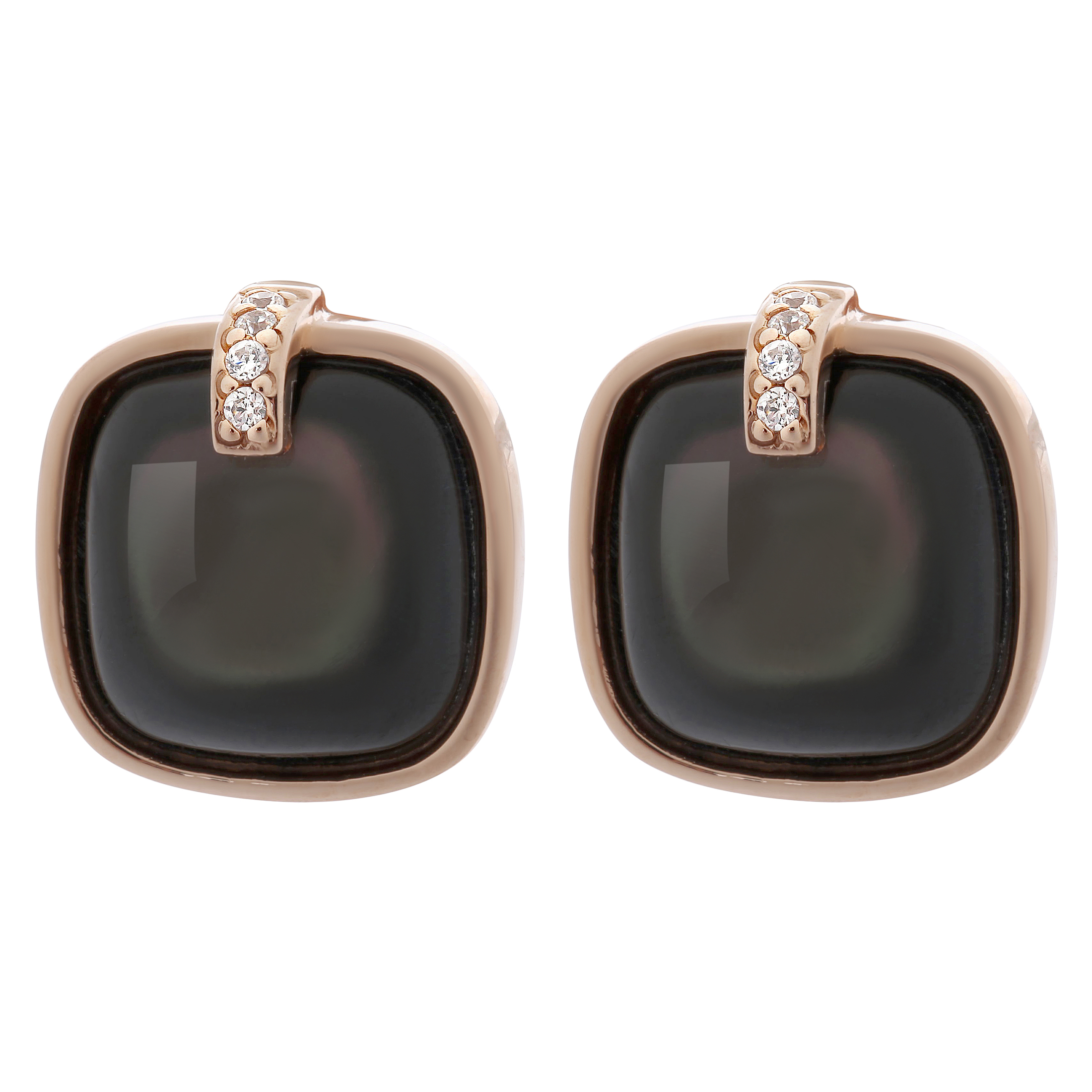 Orphelia 'Larina' Dames 925 Sterling Zilveren Stud Oorbellen - Roze ZO-7227
