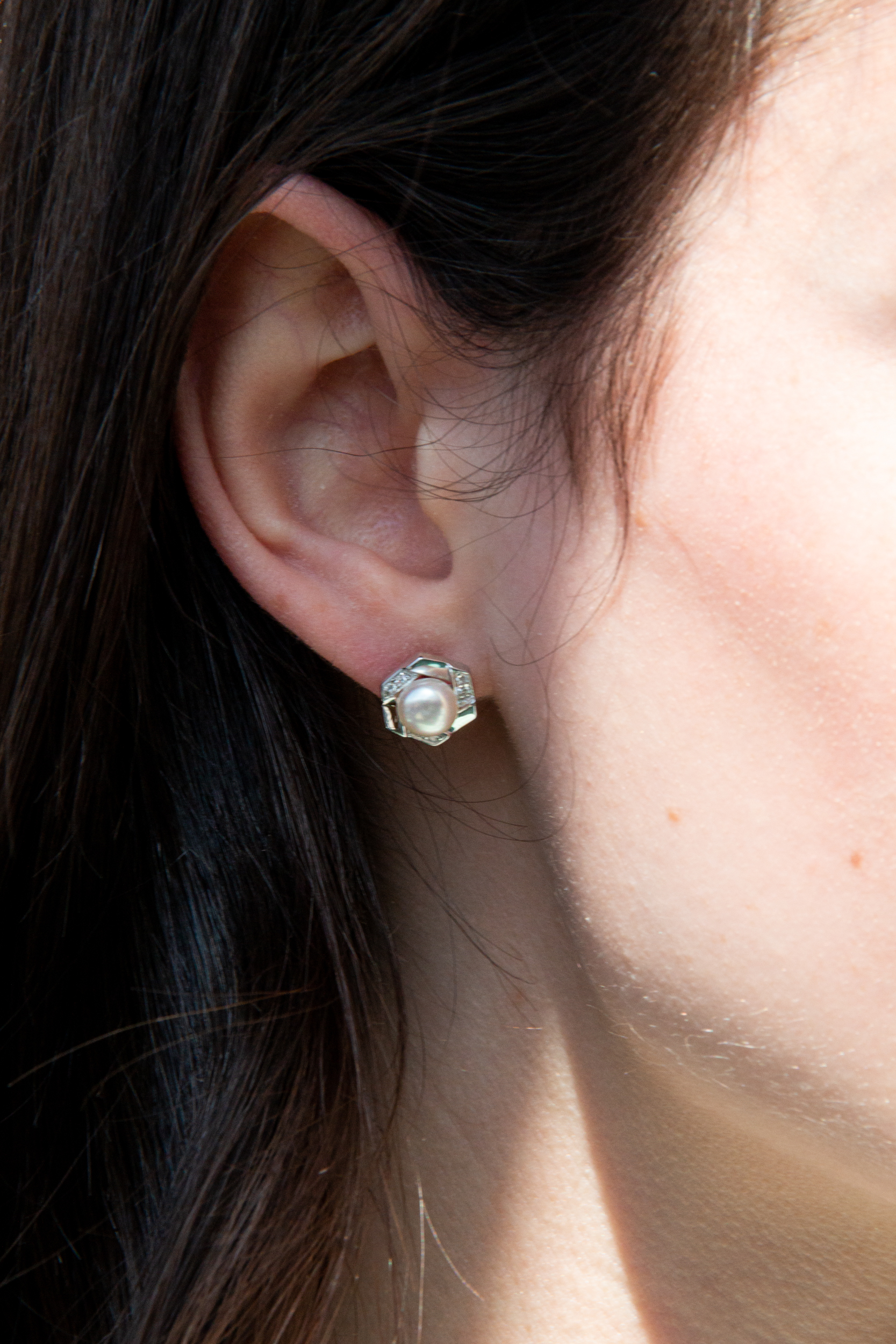 Orphelia 'Aliva' Dames 925 Sterling Zilveren Stud Oorbellen - Zilver ZO-7469 - Afbeelding 2
