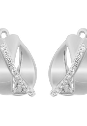Orphelia 'Idia' Vrouwen 925 Sterling Zilveren Oorbellen - Zilver ZO-7086