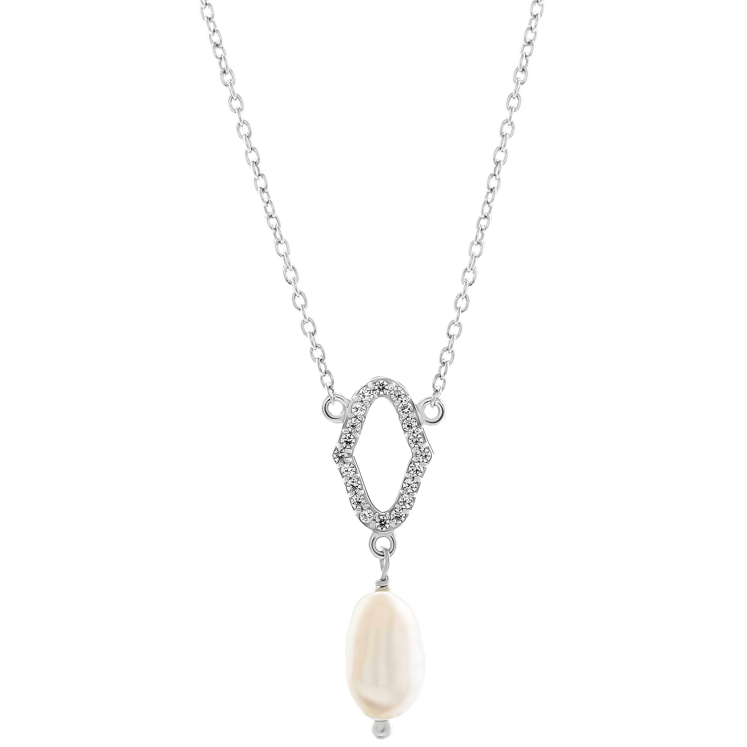 Orphelia 'Normandië' Dames 925 Sterling Zilveren Hanger met Ketting - Zilver ZK-7574