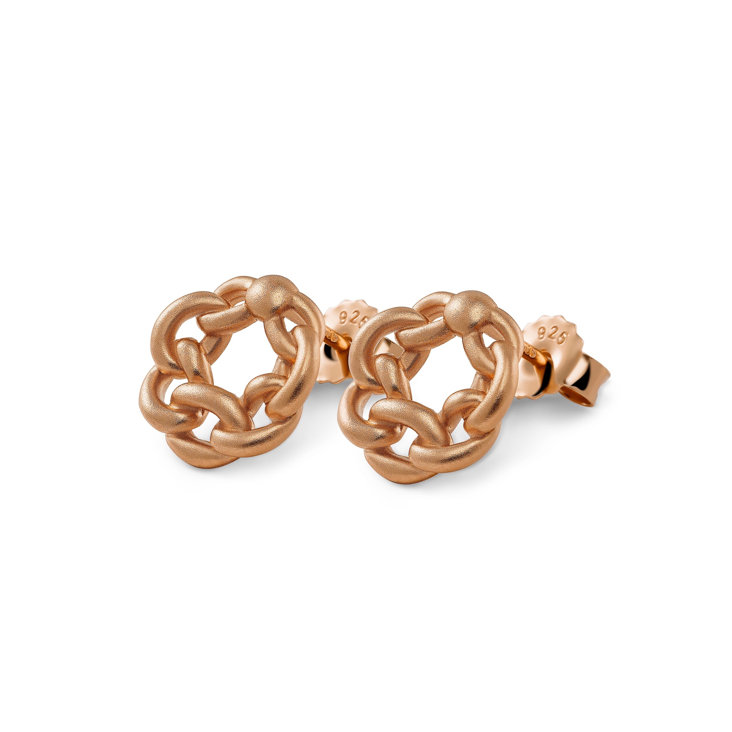 Orphelia 'Estelle' Dames 925 Sterling Zilveren Stud Oorbellen - Roze ZO-7516/RG
