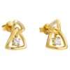 Orphelia 'Santorini' Dames 925 Sterling Zilveren Oorknoppen - Goud ZO-7570/G
