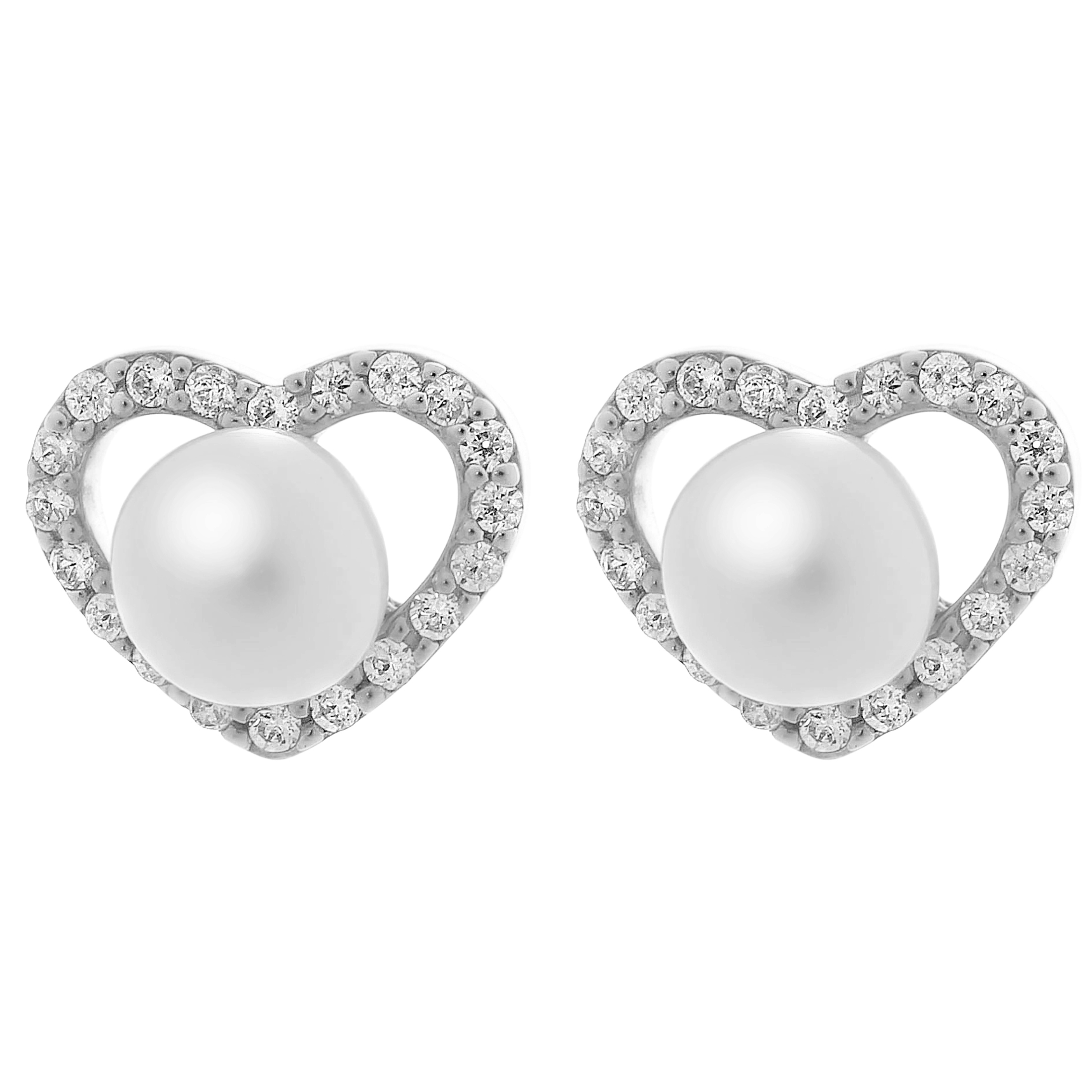 Orphelia 'Alberte' Dames 925 Sterling Zilveren Stud Oorbellen - Zilver ZO-7233