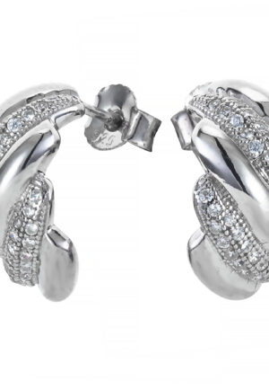Orphelia 'Sabrina' Dames 925 Sterling Zilveren Stud Oorbellen - Zilver ZO-7348