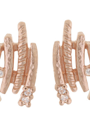 Orphelia Dames 925 Sterling Zilveren Stud Oorbellen - Roze ZO-6022/1