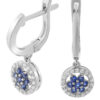 Orphelia 'Erina' Dames 925 Sterling Zilveren Hangende Oorbellen - Zilver ZO-7047
