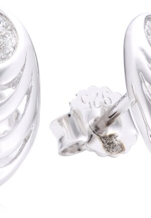 Alternative view of Orphelia Dames 925 Sterling Zilveren Stud Oorbellen - Zilver EAR-2088