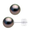 Oorbellen - Wit Goud 375 - Echte Gecultiveerde Tahiti Parel Ronde 8-9 mm