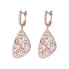 Orphelia 'Desi' Dames 925 Sterling Zilveren Hangoorbellen - Roze ZO-7430